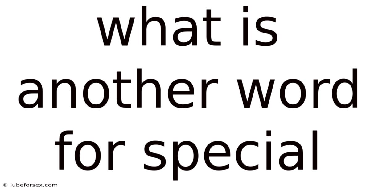 What Is Another Word For Special